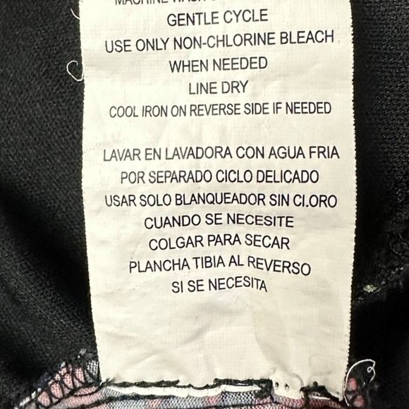 Cocktail Halter Mini Dress Size XS Floral Rose Pink Black Tie Up Speechless - Picture 7 of 7